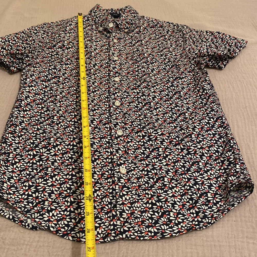 J. Crew Flex Washed floral print short sleeves button down shirt. Size Xs